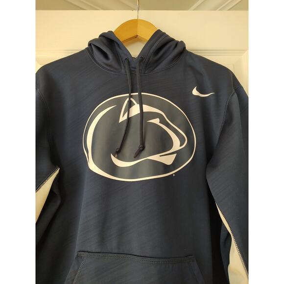 Men's Nike Therma Fit Univ Of Penn State Nittany Lions Pullover Hoodie - Medium - Picture 3 of 5